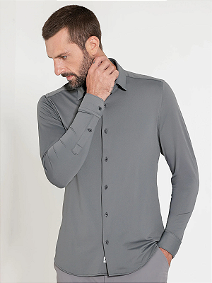 Camisa Urban Flex Defense Manga Longa Cinza Grafite
