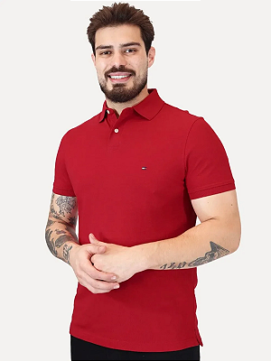Polo Piquet Regular Fit 1985 Tommy Hilfiger Medium Red