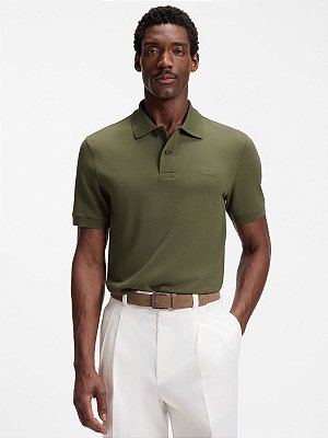 Polo Boss Piquet Pallas Regular Fit Open Green