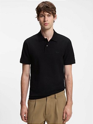 Polo Boss Piquet Pallas Regular Fit Preto