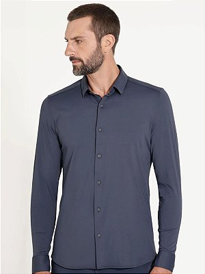 Camisa Urban Flex Defense Manga Longa Marinho