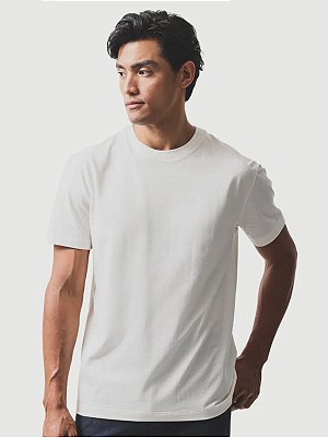 Camiseta Aramis Malha Quadrile Off White