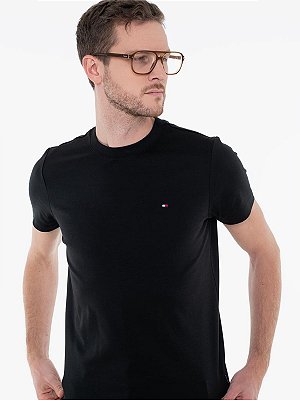 Camiseta Tommy Hilfiger Luxury Interlock Preto