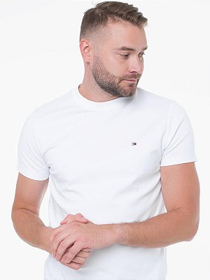 Camiseta Tommy Hilfiger Luxury Interlock Branco