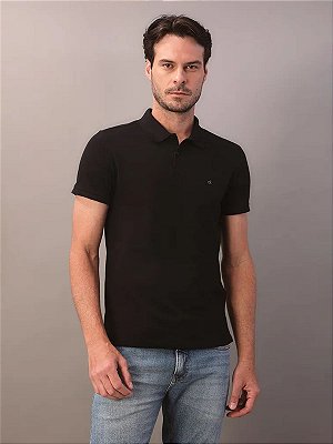 Polo Piquet Calvin Klein Preto
