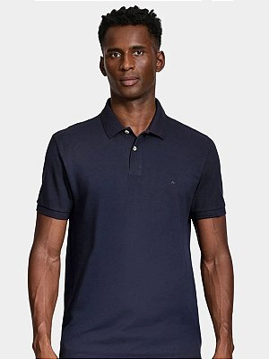 Polo Aramis Básica Piquet Logo Surton Marinho