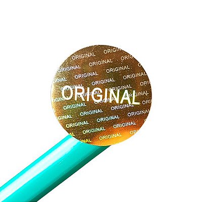 Selo Holográfico Void 20mm Original Cor Dourado