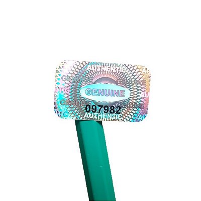 Selo Holográfico Void 25x15mm Retangular Cor Prata Com Númeração Sequencial