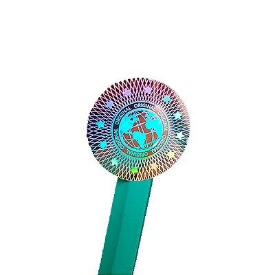 Selo Holográfico Void 20mm Redondo Cor Prata Original Global
