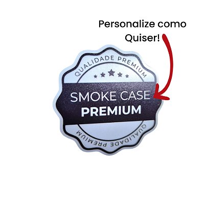 Etiqueta Selo Poliéster Cromo Fosco Adesivo Personalizado