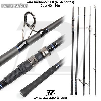 Vara Carbono Modelo FISHBANG carbono t800  Cast 40-180g