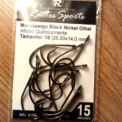 Anzol Maruseigo Black Nickel Olhal