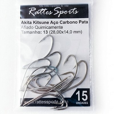Anzol Akita Kitsune Aço Carbono Pata