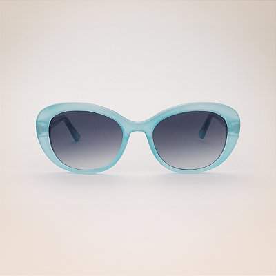 ÓCULOS DE SOL OVAL AZUL CELESTE - MODELO MARINA
