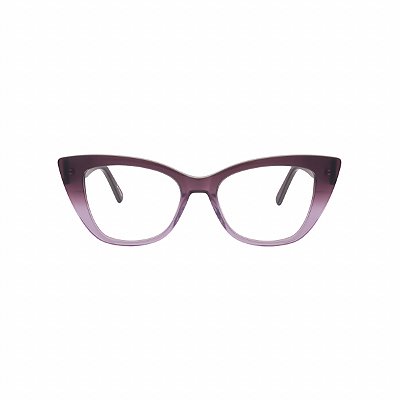 ARMAÇÃO DE GRAU GATINHO ROXO DEGRADÊ