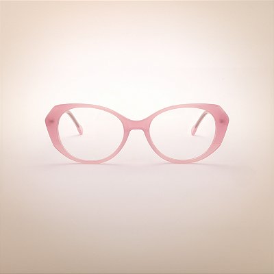 ARMAÇÃO DE GRAU OVAL ROSA CLARO