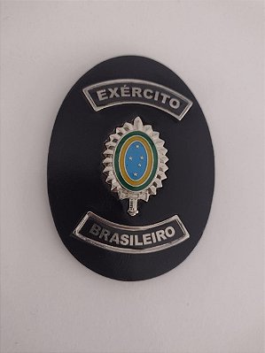 Distintivo em Couro com Brasão - Exército Brasileiro