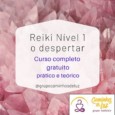 Certificado do Curso de Reiki Usui nível 1