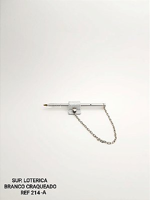 Caneta com Base Fixa Suporte Lotérica Colorida