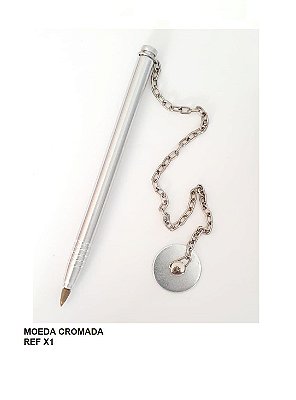 Caneta com base Fixa Suporte Moeda
