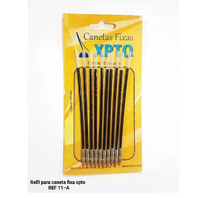 Kit Refil Canetas Fixas XPTO 100 unidades