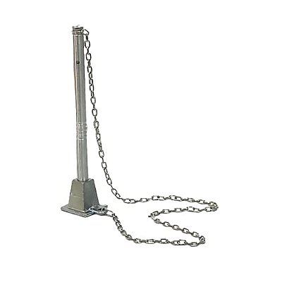 CANETA FIXA XPTO  SUP. PIRÂMIDE CROMADA KIT C/5 ou 10 UNIDADES