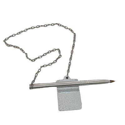 CANETA FIXA XPTO SUP. HORIZONTAL ALUMINIO  BRANCA CRAQUELADA KIT  C/5 ou 10 UNIDADES