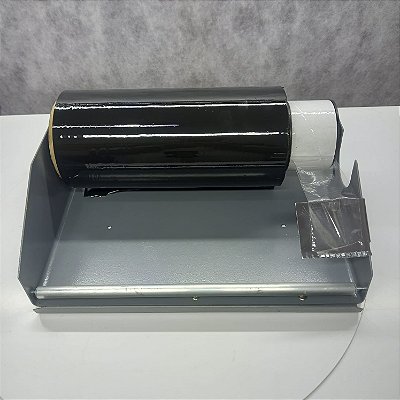 Suporte para rolo de filme stretch PVC 25 cm e fita adesiva XPTO