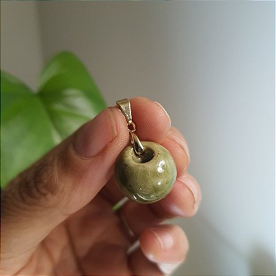 Pingente Difusor Oliva Ouro