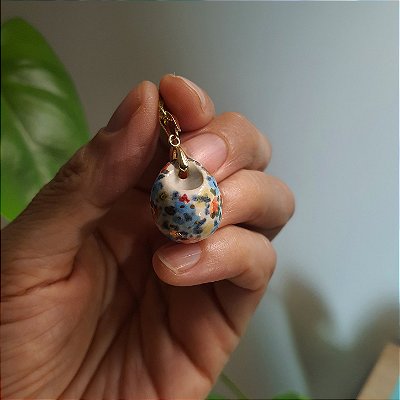 Pingente Difusor Estampa Ouro