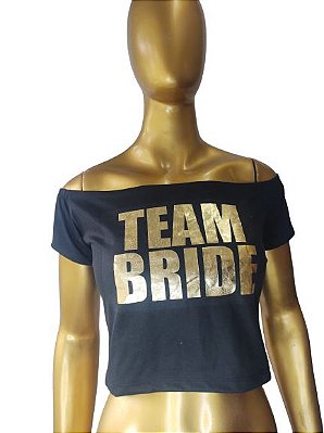 Cropped Team Bride Preto Outlet