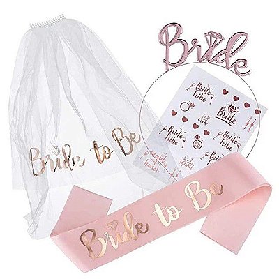 Kit Bride To Be Madrid 4 Itens