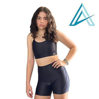 Conjunto Use Aptitude Teen Top Alcinha Wonder Short Preto