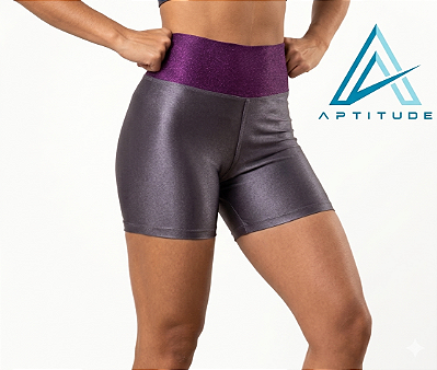 Short UseAptitude Limited Trilobal Cinza e Uva