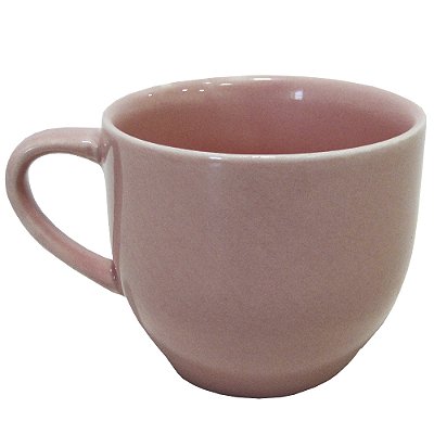Xícara de Chá de Porcelana Rosa
