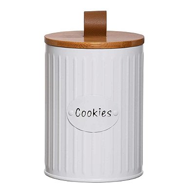 Lata de Cookies com Tampa de Bambu Lisse - Yoi