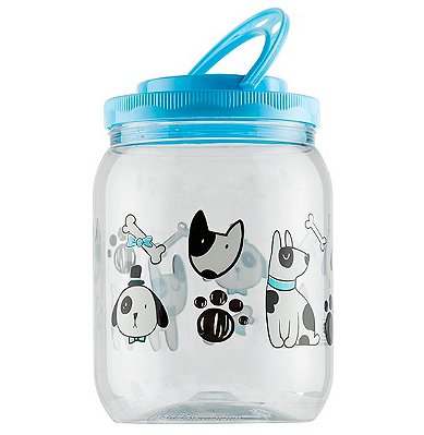 Pote de Plástico Dog Azul 1700 ml