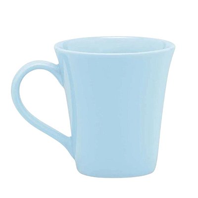 Caneca de Porcelana Azul Claro