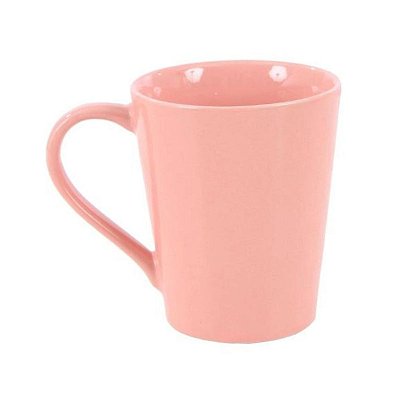 Caneca de Porcelana Rosa Claro