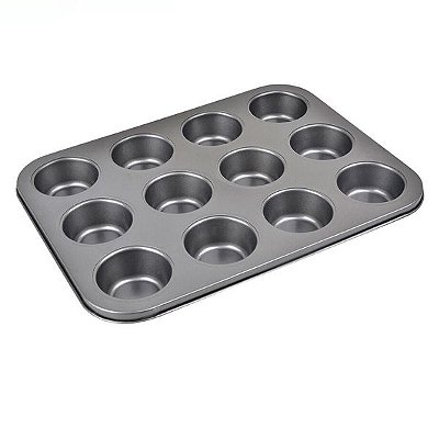 Forma Para Cupcake Aço Carbono 12 Cavidades