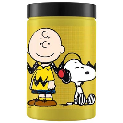 Pote de Plástico Snoopy e Charlie Brown