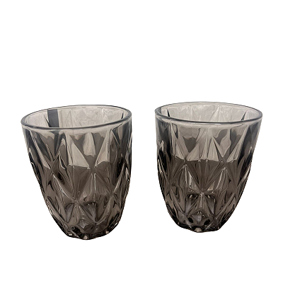Kit 2 copos Diamond Cinza