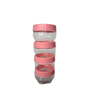 Kit 4 Potes Organizadores Gire e Trave