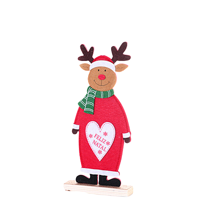 Enfeite Rena Feliz Natal Feltro