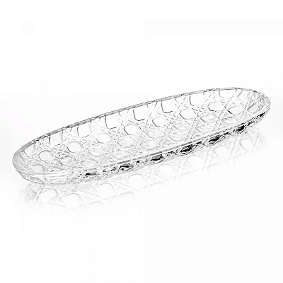 Travessa Vichy 30cm x 10,5cm x 2,5cm Vidro - Lyor