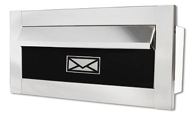 Caixa Correio Dual Inox Preto Carta