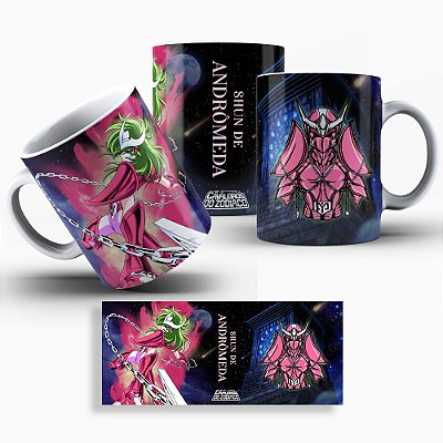 Caneca Cavaleiros do Zodíaco - Shun de Andrômeda