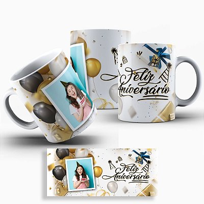 Caneca Personalizada Feliz Aniversário