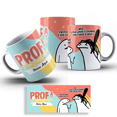 Caneca Flork Profissões - Professora - Nome Personalizado