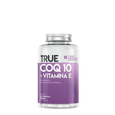 TRUE COQ10 Com Vitamina E ( 650MG – 60 Caps ) True Source